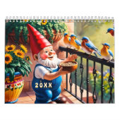 Benutzerdefinierte lustige Gartenzwerg-Kunst Kalender (Titelbild)