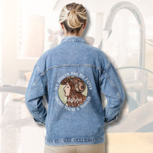 Benutzerdefinierte lustige Geschenke für vielbesch Jeansjacke