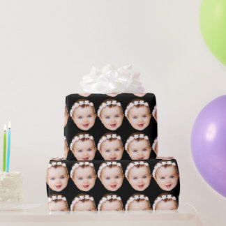 Benutzerdefinierte lustige Gesichts-Personalisiert Geschenkpapier