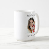 Benutzerdefinierte lustige Gesichtsfoto-Kaffeetass Kaffeetasse (VorderseiteRechts)