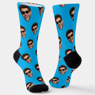 Benutzerdefinierte lustige Gesichtsfoto-Socken mit Socken