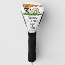Benutzerdefinierte Lustige Golf-Wurm-Brenner-Kopfb