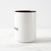 Benutzerdefinierte lustige Pensionierung Geschenk  Zweifarbige Tasse (Mittel)