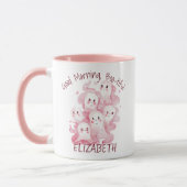 Benutzerdefinierte lustige süße romantische rosa G Tasse (Links)