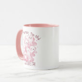 Benutzerdefinierte lustige süße romantische rosa G Tasse (Vorderseite Links)