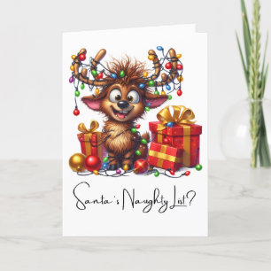Benutzerdefinierte lustige Weihnachtszitate für Fr Feiertagskarte