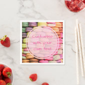 Benutzerdefinierte Macaroons Serviette (Beispiel)