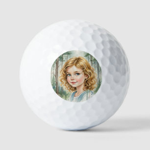 Benutzerdefinierte Mädchen Gesicht Lustige Party P Golfball