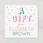 Benutzerdefinierte Mädchen preppy ein Geschenk von Begleitkarte (Vorderseite)