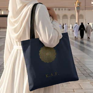 Benutzerdefinierte Madinah-Navy-Islamische Rosette Tasche