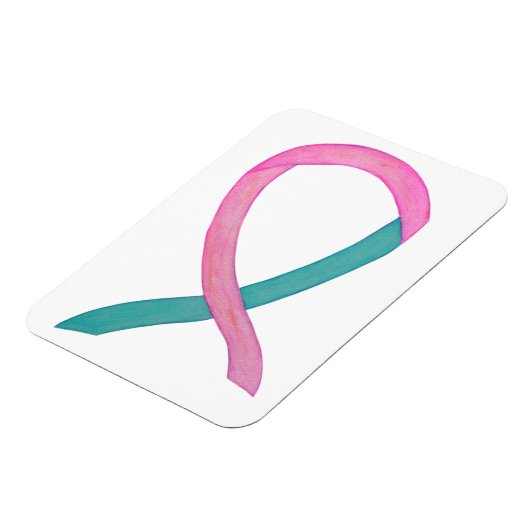 Benutzerdefinierte Magnete mit rosa und Aquamarine (Linke Seite)