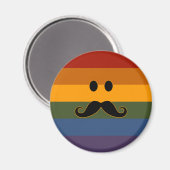 benutzerdefinierte Magnete Mustache Pride Magnet (Vorderseite/Rückseite)