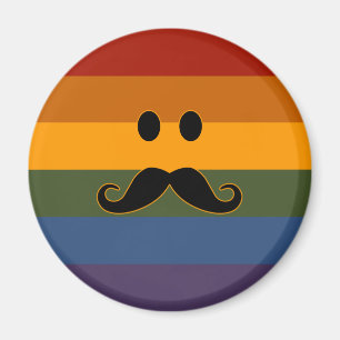 benutzerdefinierte Magnete Mustache Pride Magnet