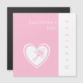 Benutzerdefinierte Magnetkarte zum Valentinstag (Vorne/Hinten)