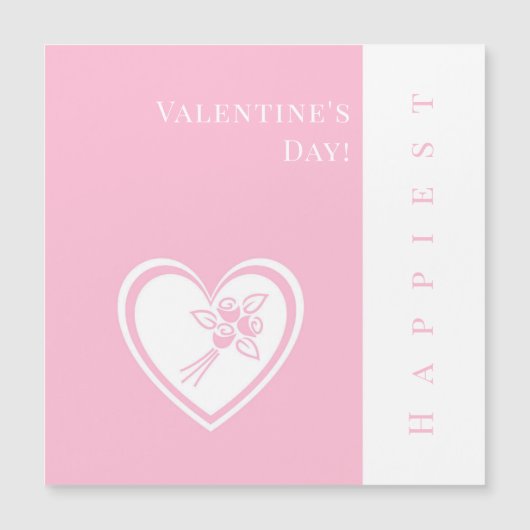 Benutzerdefinierte Magnetkarte zum Valentinstag (Vorderseite)