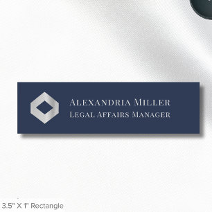 Benutzerdefinierte Magnetname-Tags mit Logo Namensschild