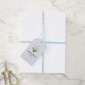 Benutzerdefinierte Maiglöckchen-Malstreifen-Hochze Geschenkanhänger (Mit Garn)