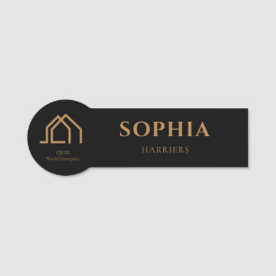 Benutzerdefinierte Makler-Logo-Branding-Tag-Namens Namensschild