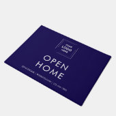 Benutzerdefinierte Makler-Open-House-Willkommenstü Fußmatte (Schrägansicht)