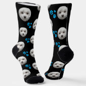Benutzerdefinierte malteser Socken — Personalisier (Gewinkelt)