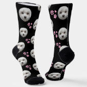 Benutzerdefinierte malteser Socken — Personalisier (Gewinkelt)