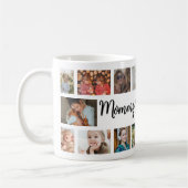Benutzerdefinierte Mama 18 Foto-Collage Kaffeetasse (Links)