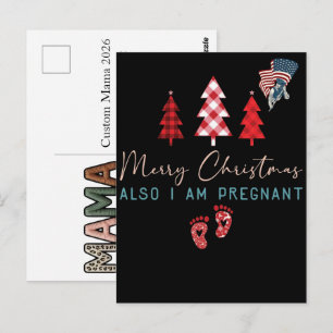 Benutzerdefinierte Mama 2026 Falsche Babyfüße Ande Postkarte
