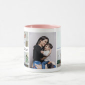 Benutzerdefinierte Mama 5-Foto-Collage mit Persona Tasse (Zentrum)