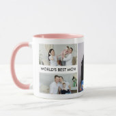 Benutzerdefinierte Mama 5-Foto-Collage mit Persona Tasse (Links)