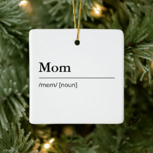 Benutzerdefinierte Mama Definition eines modernen, Keramikornament