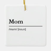 Benutzerdefinierte Mama Definition eines modernen, Keramikornament (Vorderseite)