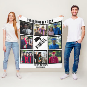 Benutzerdefinierte Mama der Abschluss-FotoCollage Fleecedecke