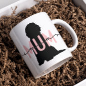 Benutzerdefinierte Mama des Hundes, rosa und schwa Kaffeetasse