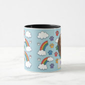 Benutzerdefinierte Mama des Hundes, Vater des Hund Tasse (Zentrum)