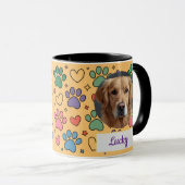 Benutzerdefinierte Mama des Hundes, Vater des Hund Tasse (VorderseiteRechts)