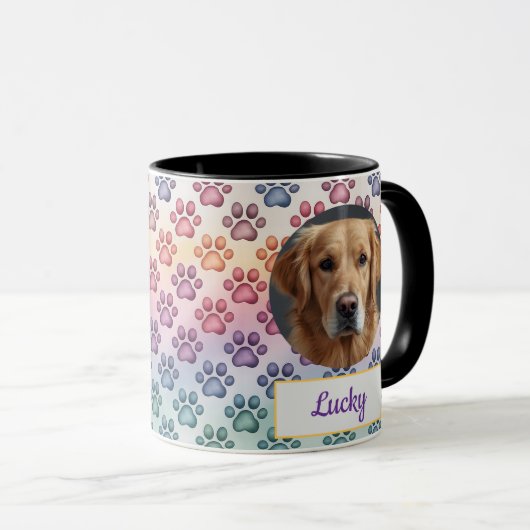 Benutzerdefinierte Mama des Hundes, Vater des Hund Tasse (VorderseiteRechts)