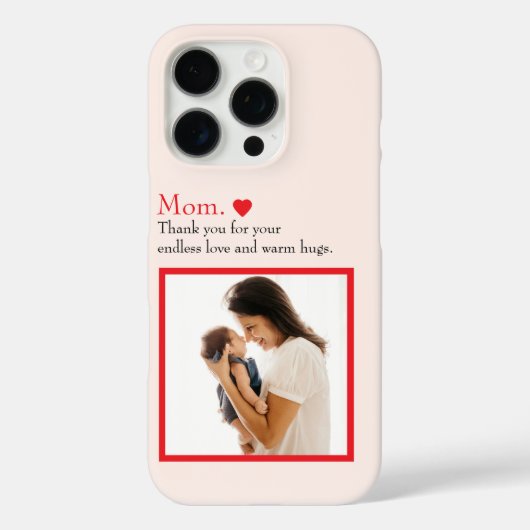 Benutzerdefinierte "Mama" Foto Telefongehäuse mit  Case-Mate iPhone Hülle (Rückseite)