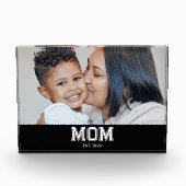 Benutzerdefinierte Mama hat Modern Bold Etabliert Fotoblock (Vorderseite)