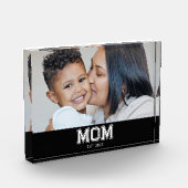 Benutzerdefinierte Mama hat Modern Bold Etabliert Fotoblock (Links)