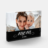 Benutzerdefinierte Mama hat modernes Skriptfoto ei Fotoblock (Links)