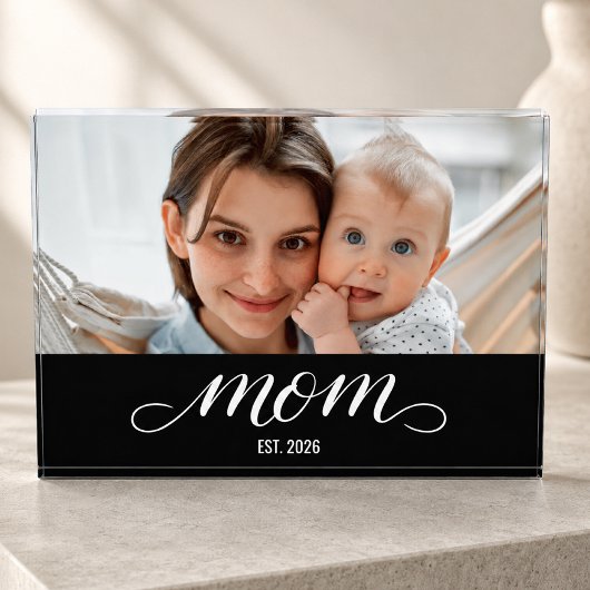 Benutzerdefinierte Mama hat modernes Skriptfoto ei Fotoblock