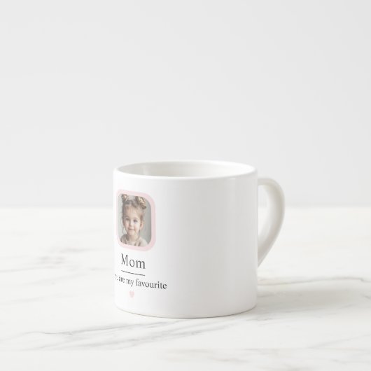 Benutzerdefinierte Mama mit Kindergeschenk Espressotasse (Vorderseite Rechts)