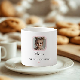 Benutzerdefinierte Mama mit Kindergeschenk Espressotasse
