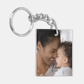 Benutzerdefinierte Mama Modern Established Script  Schlüsselanhänger (Vorderseite links)