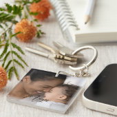 Benutzerdefinierte Mama Modern Established Script  Schlüsselanhänger (Vorderseite rechts)