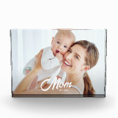 Benutzerdefinierte Mama Modernes Skript eingericht Fotoblock (Vorderseite)