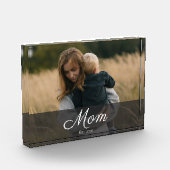 Benutzerdefinierte Mama Modernes Skript eingericht Fotoblock (Links)