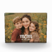 Benutzerdefinierte Mama Modernes Skript eingericht Fotoblock (Vorderseite)