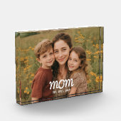 Benutzerdefinierte Mama Modernes Skript eingericht Fotoblock (Links)