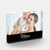 Benutzerdefinierte Mama Modernes Skript eingericht Fotoblock (Links)